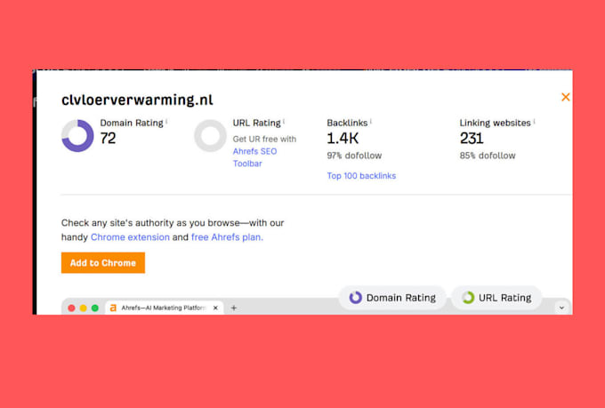 increase domain rating ahrefs DR 70 to 80 plus